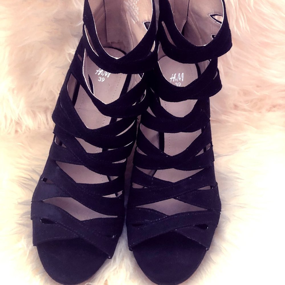 H&M Strappy Black Heels